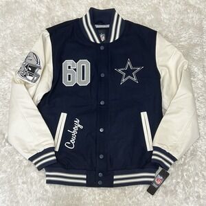 Dallas Cowboys Varsity Bomber Jacket G-III New Men's Size Large MSRP $400